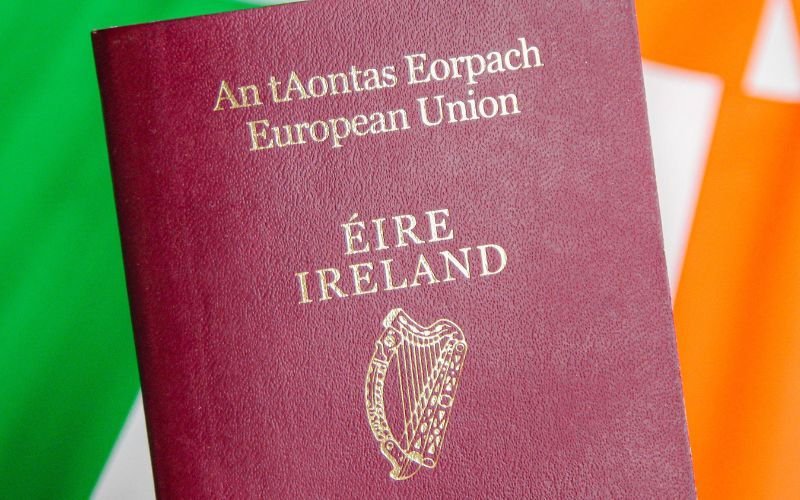 Irish passport flag . Getty 2102272284