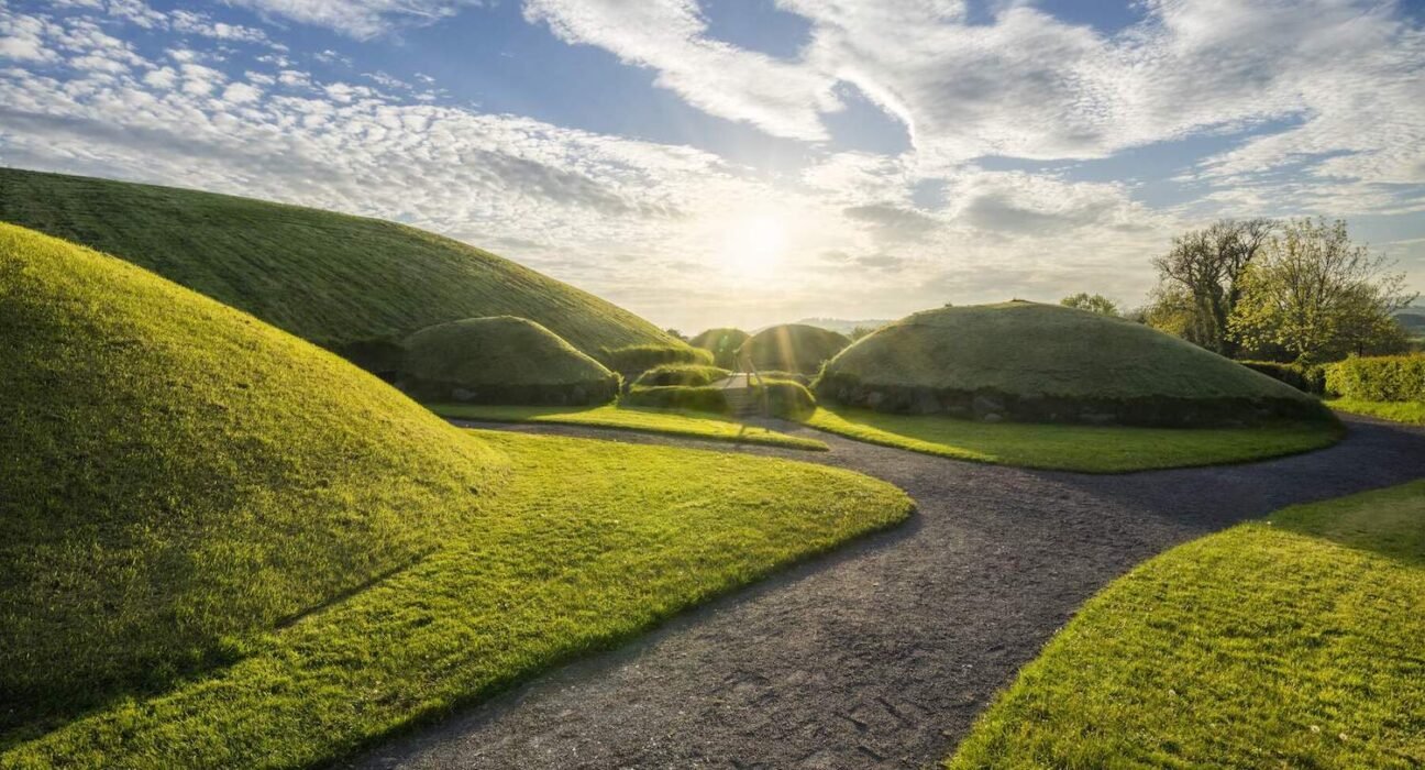 Knowth megalithic tombs Boyne Valley Co Meath via Tourrism Ireland