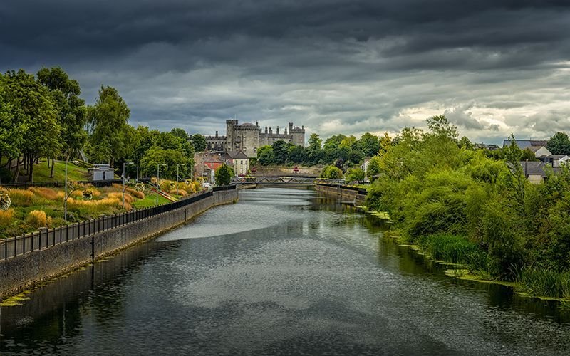 MI Kilkenny Castle far off river Getty