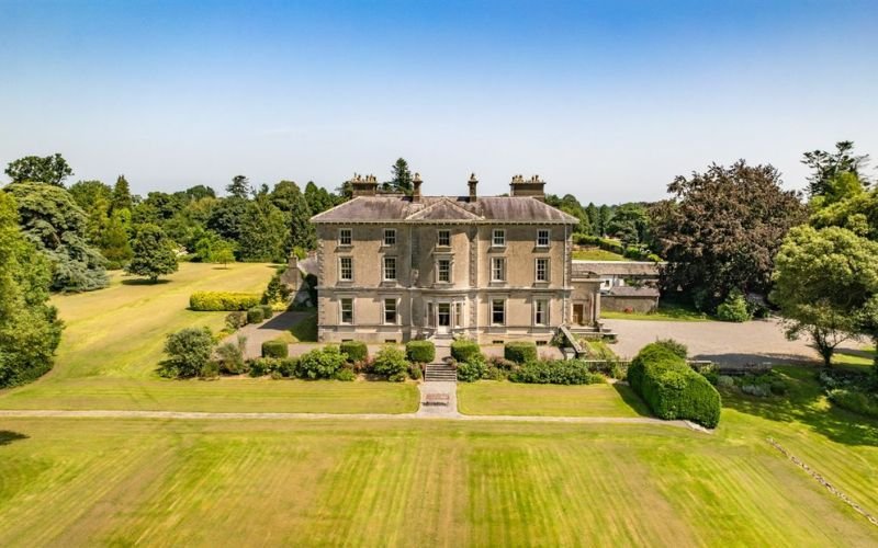 MI Main House Aerial Rahinstown Estate Summerhill Co. Meath via Savills 1