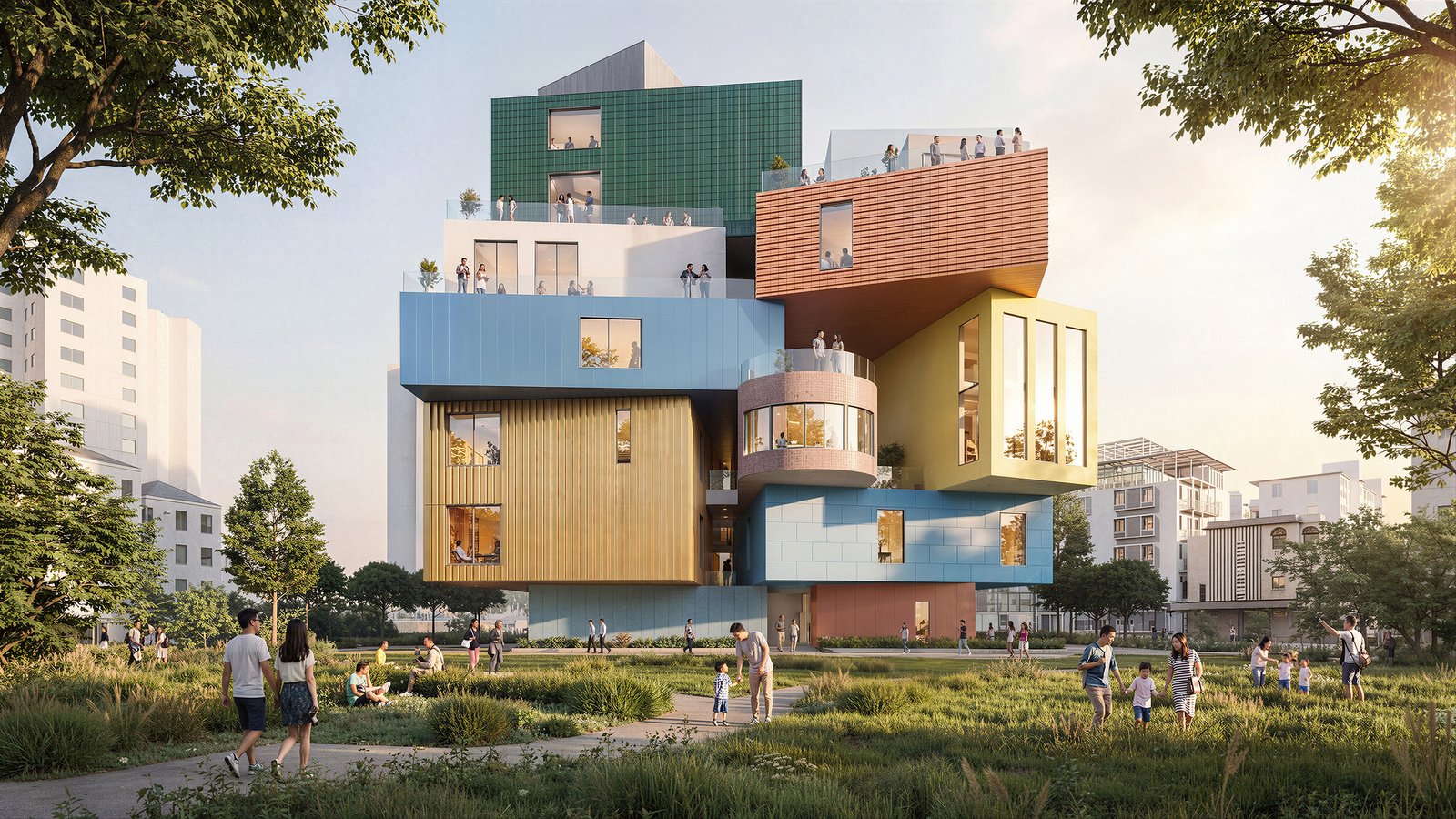 mvrdv reveals bihailou art village in shenzhen as a vertical village interpretation 2 2