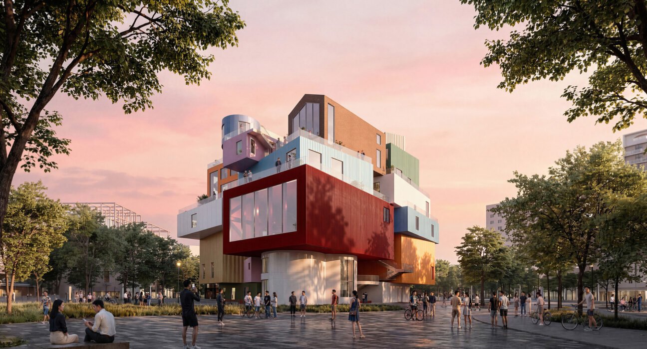 mvrdv reveals bihailou art village in shenzhen as a vertical village interpretation 7